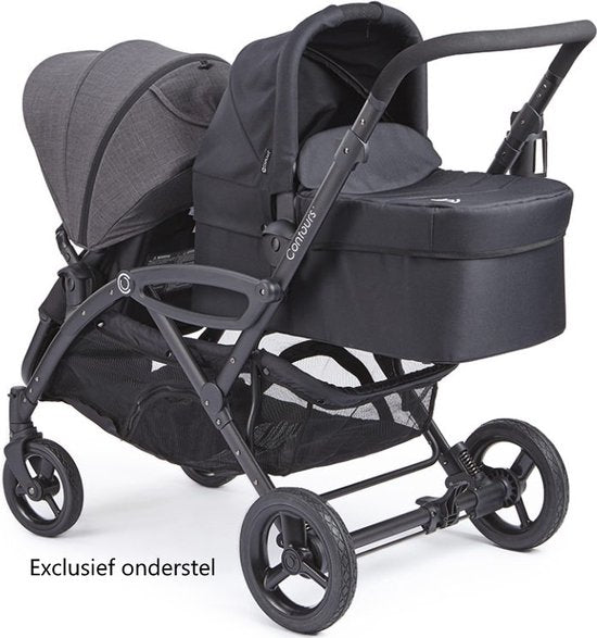 Contours Bassinet Noir Lit de voyage pour Contours Duowagen ZY016-BLK1