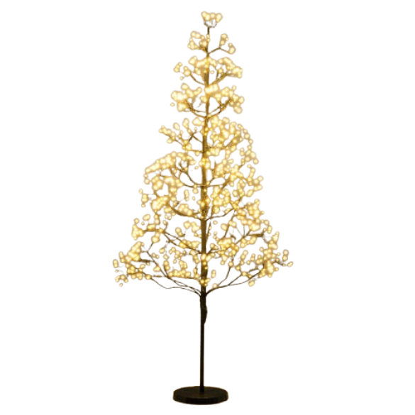 Coast Light Tree Arbre artificiel avec lumières - 120 cm - 800 LED blanc chaud - Noir