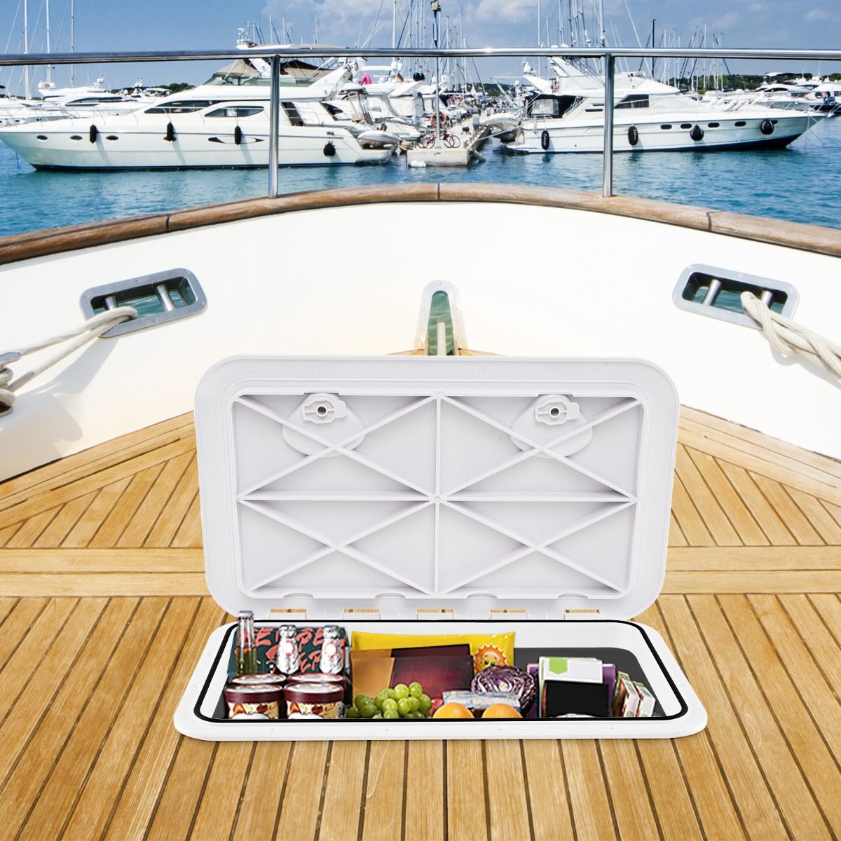 Trappe de bateau Coast - Plastique ABS - 61 x 36 x 4 cm - Blanc
