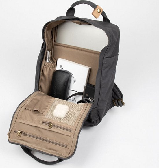Sac à dos pour ordinateur portable Doughnut / Sac à dos / Cartable - 14 pouces - Macaron Sans PFC - Anthracite