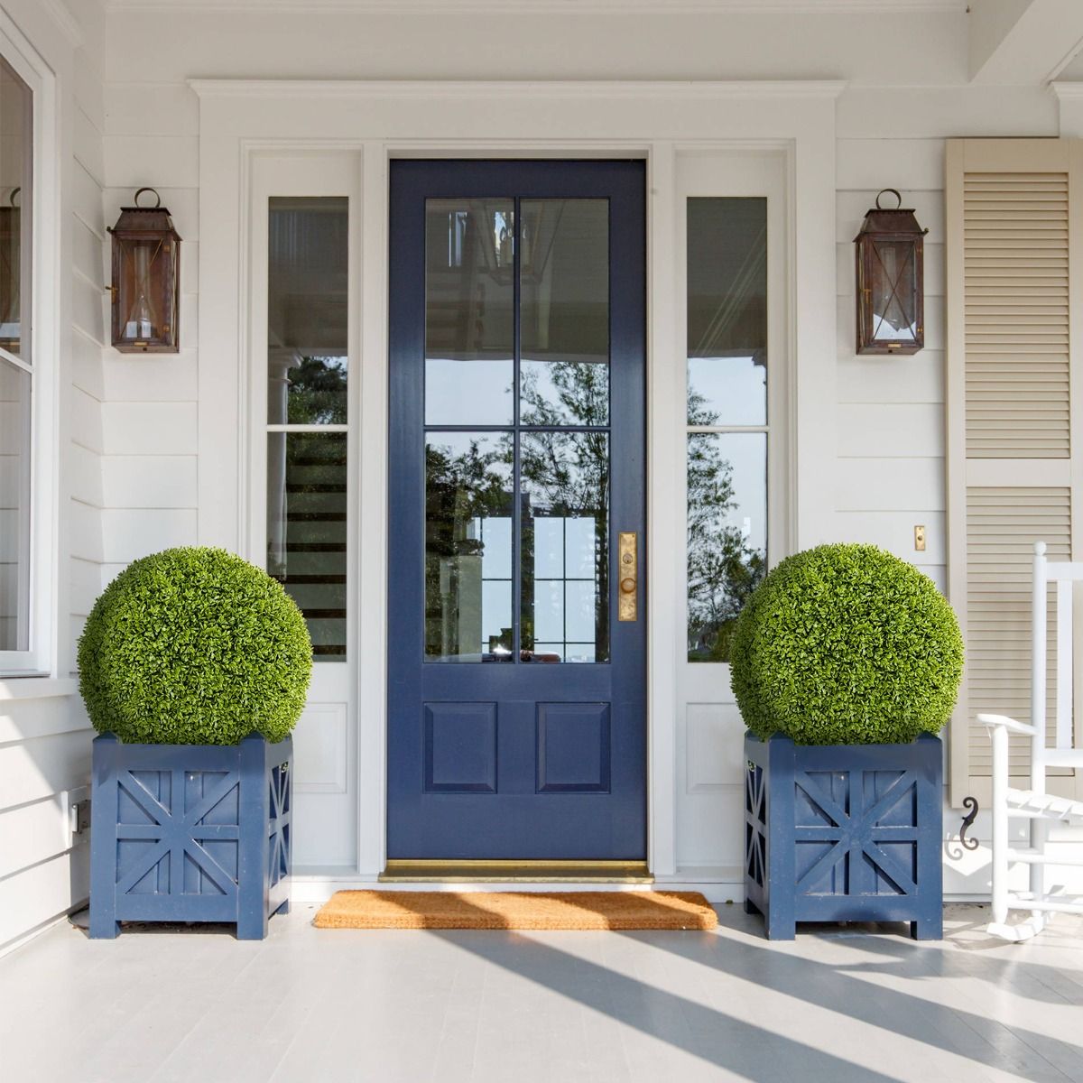 Coast 2 Pièces Bulbes Buxus Artificiels Réalistes Ø 40 & 50 cm - Vert résistant aux UV et à l'eau - Plantes Bulbes Décoratives pour l'Intérieur et l'Extérieur