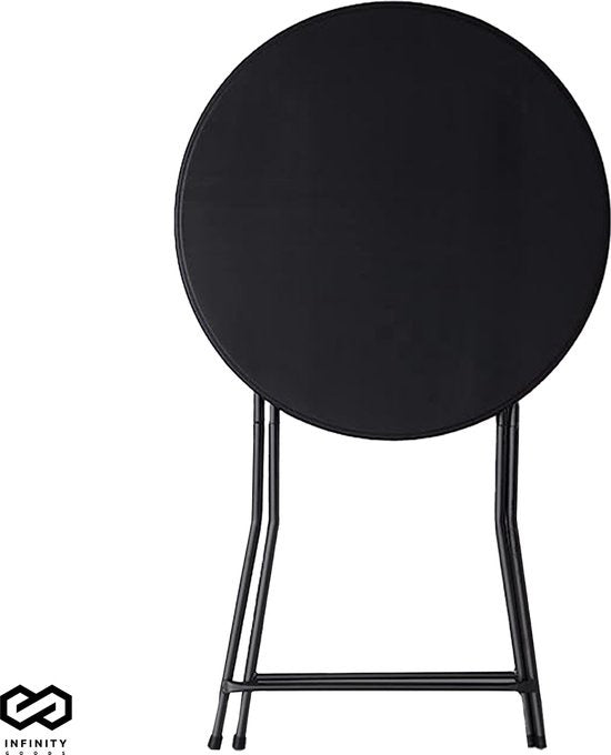 Infinity Goods 2x Sturdy Black Bartables - Table de fête - robuste et résistante aux intempéries - pliable - 80cm x 110cm - Party