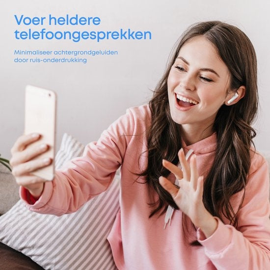 SoundFront Go Wireless Earbuds - Ecouteurs Bluetooth - Earpods - Blancs