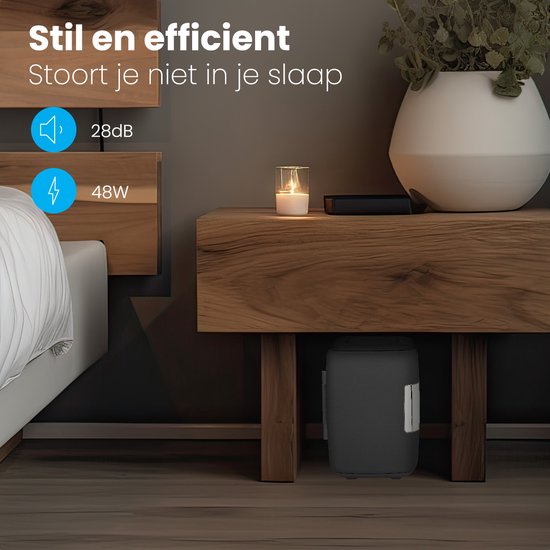 Auronic Mini Fridge - 4 Litres - Maquillage et Beauté Soins - 100/240V / 12V Car Plug - Noir