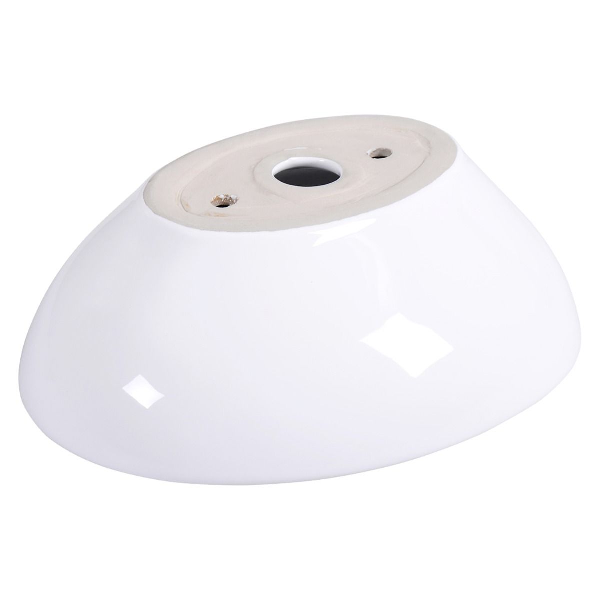 Coast Oval Sink Ceramic - 41 x 33,5 x 14 cm - Blanc - Modern Design