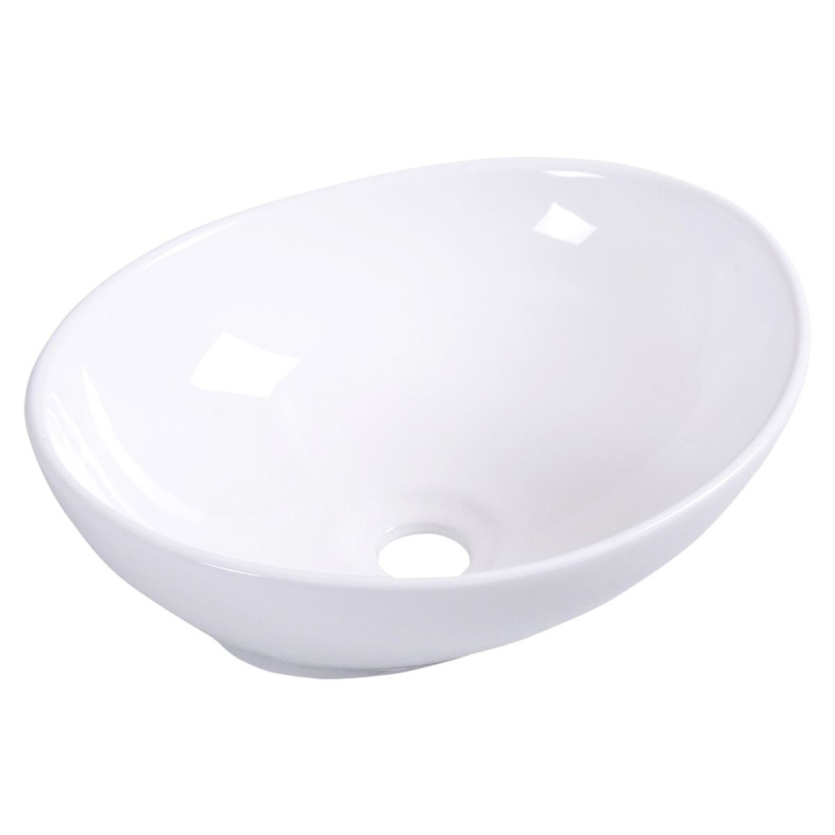 Coast Oval Sink Ceramic - 41 x 33,5 x 14 cm - Blanc - Modern Design