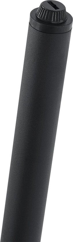 Chaise de jardin 2 pièces Kastos avec corde en maille - Noir - Coussin de siège inclus