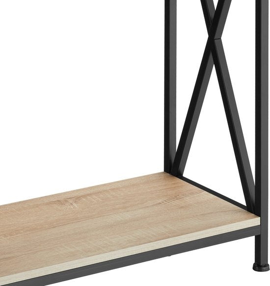 tectake - Table console Tacoma 100x35x80,5cm - brun clair - 404671