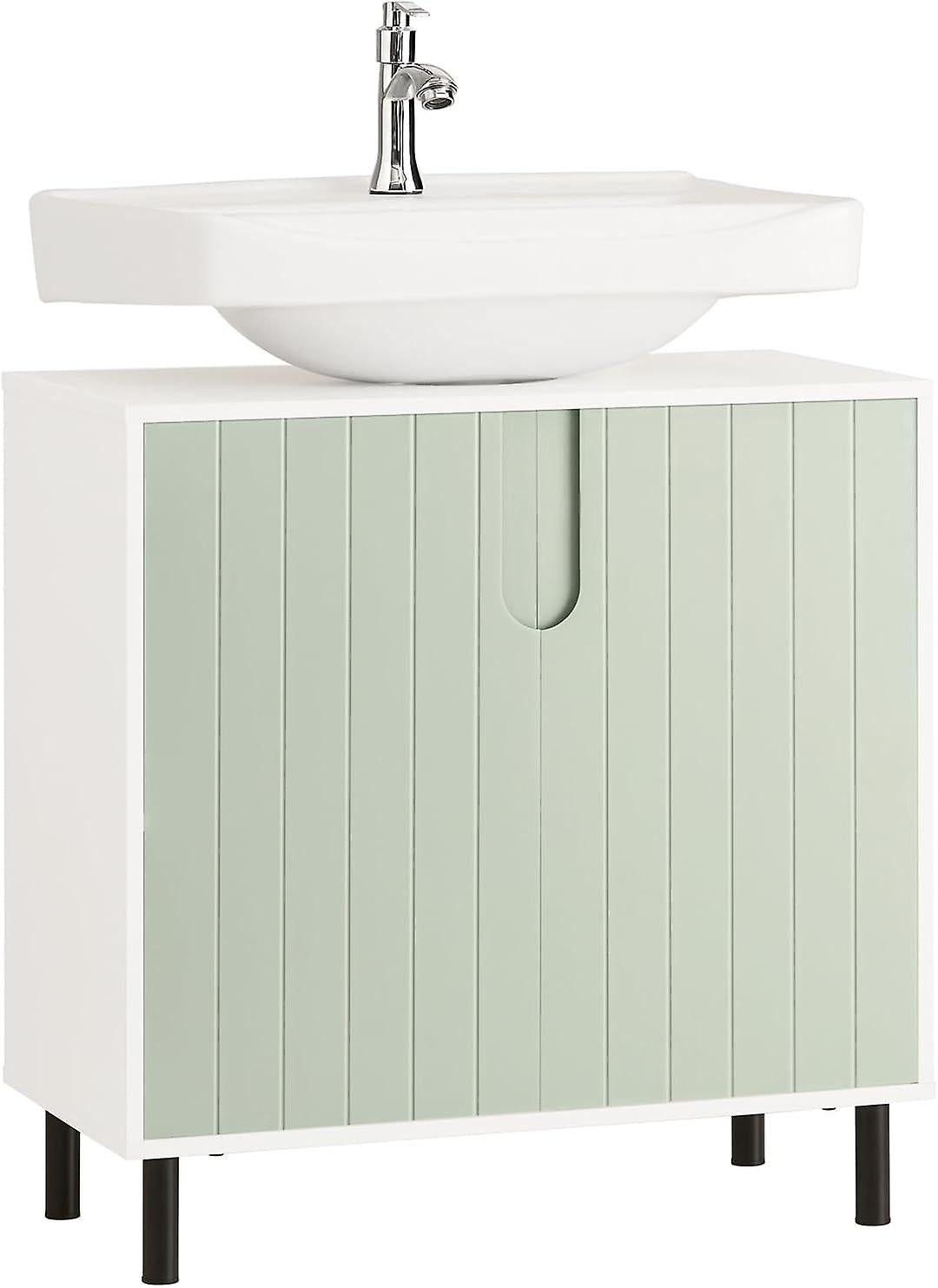 SoBuy - Meuble bas - Frais et Moderne - 60 x 30 x 60 cm - Blanc et Vert Clair