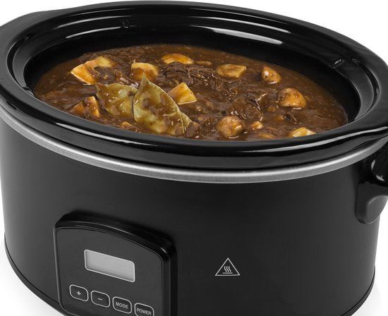Mijoteuse Tristar 180 W - VS-3920 - 4,5 L - Récipient intérieur en céramique - Noir