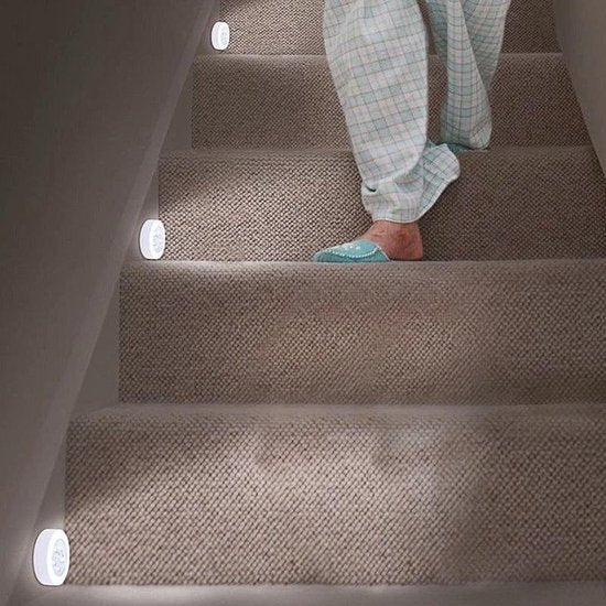 Lampe LED à piles SGD  avec détecteur de mouvement - portée 6 mètres / 120° - 20 secondes - blanc
