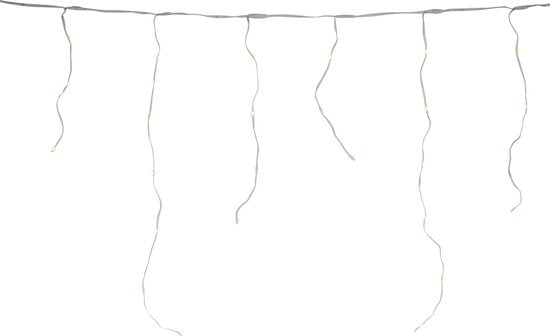 Guirlande lumineuse « IJspegel » 300 cm - Blanc chaud - Éclairage de Noël LED - Minuterie - Télécommande - Effets lumineux - Intérieur-Extérieur