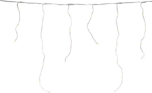 Guirlande lumineuse « IJspegel » 300 cm - Blanc chaud - Éclairage de Noël LED - Minuterie - Télécommande - Effets lumineux - Intérieur-Extérieur