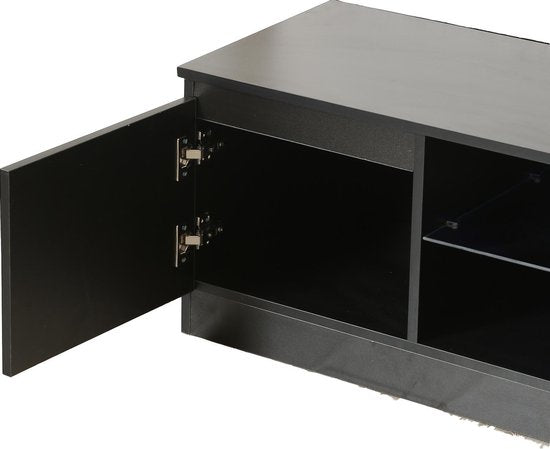 Meuble TV buffet - Meuble TV - largeur 120 cm - noir