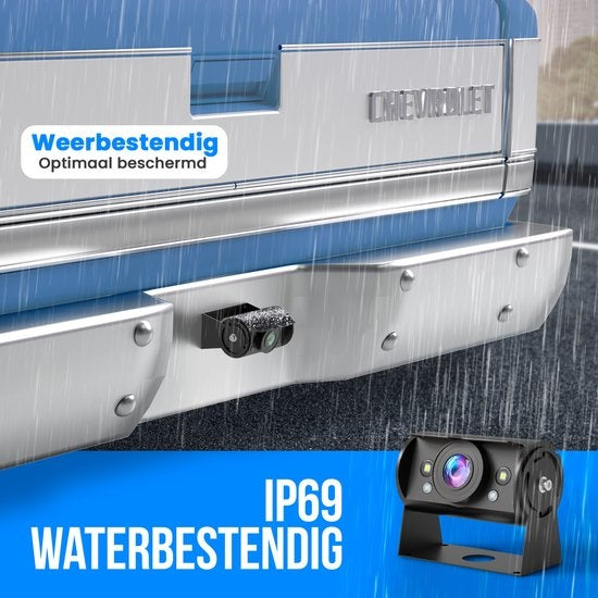 2 caméras de recul filaire - Strex - Vision nocturne 15m - IP69 Waterproof