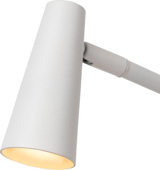 Lucide STIRLING - Lampadaire rechargeable - Batterie - LED à 3 niveaux de réglage de l'intensité - 1x3 W 2700 K - Blanc