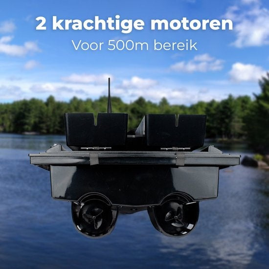 Faas Feeder Boat T50 - pour la pêche à la carpe - Bateau appât/pêche avec télécommande et batterie - Bateau de pêche contrôlable