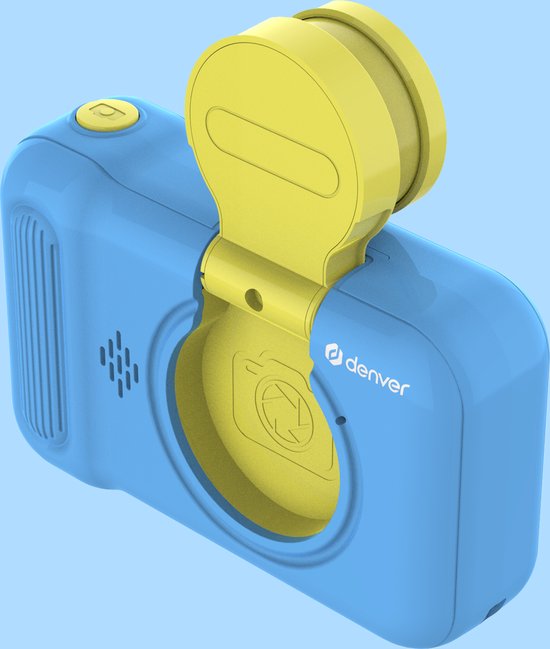 Denver Kids' Camera Full HD - Flip Lens for Selfies - 40MP - Appareil photo numérique pour enfants - Photo et vidéo - Jeux - KCA1351 - Bleu
