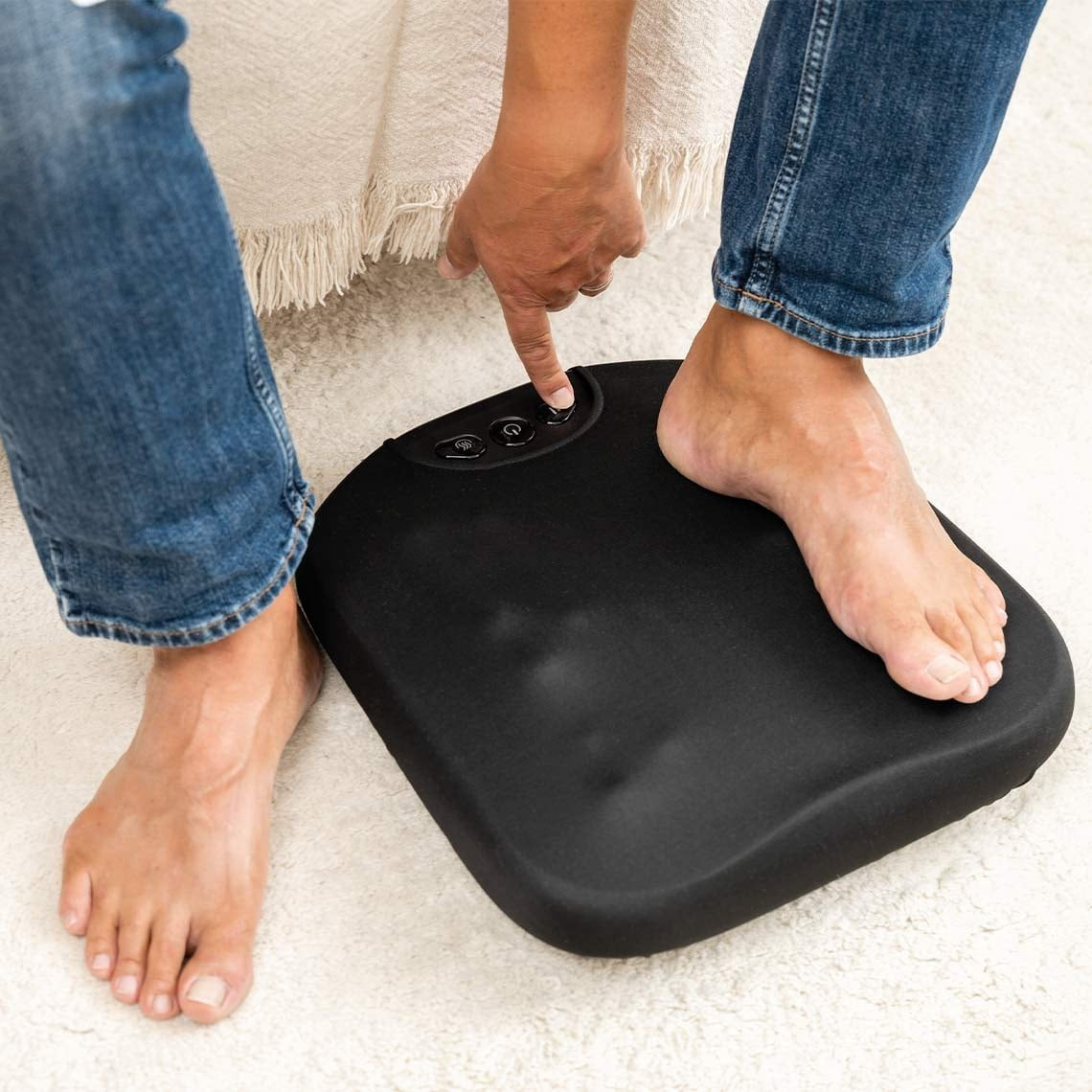 Appareil de massage des pieds Belena Active Pro Shiatsu - Confort de massage électrique - Intensité réglable - Fonction chaleur et minuterie