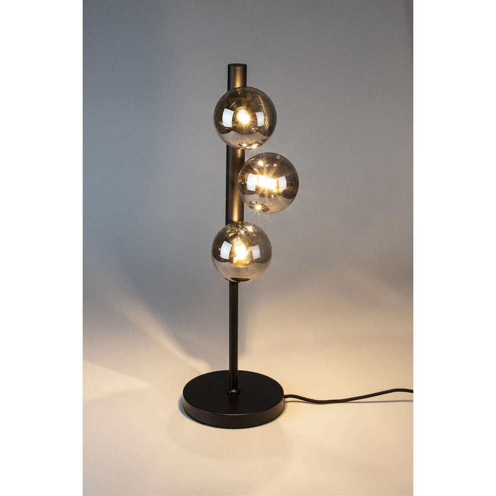 Staerkk Lampe à poser en aluminium - monica smoke black - Ø15 x 61 cm