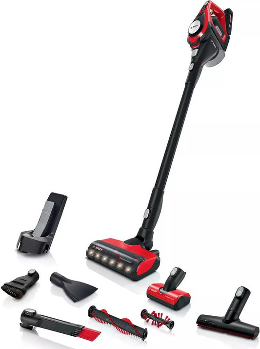 Bosch - Unlimited 8 - ProAnimal - BCS8214ANM - Aspirateur balai - Noir/Rouge