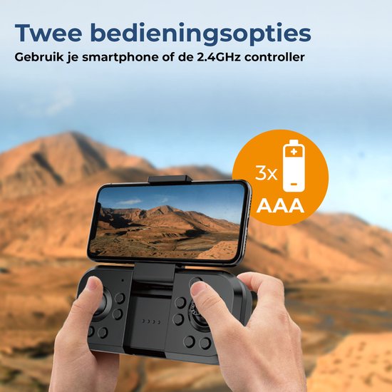 Drone Denver avec double caméra - Contrôle via une application (WiFi) - Vue en direct - pour l'extérieur - Adultes et enfants - DCW3520