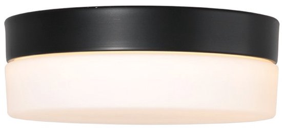 Plafonnier Ikaro 1362ZW Noir Ø18 cm - Moderne, Électronique et Verre, Steinhauer