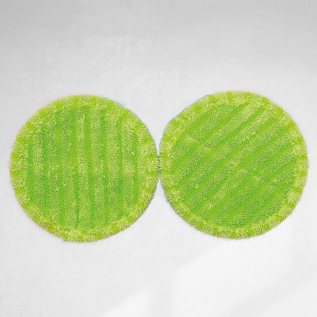 Livington Steam Twister : tampons en microfibre, lot de 2 - Système Duopad - Convient à tous les types de sols - Réutilisables et lavables