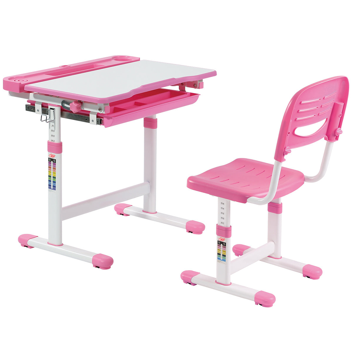 Coast Tiltable Children's Desk Youth Desk-Rosa