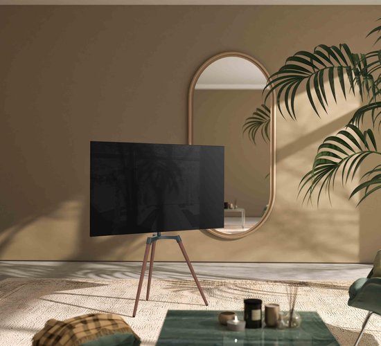 Support pour écran de télévision chevalet de peintre design studio - rotatif - jusqu'à 65 pouces