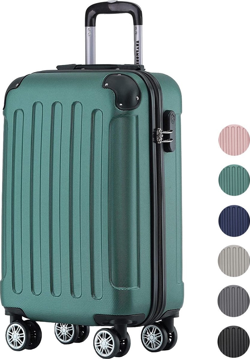 Valise - TRVLMORE - Bagage à main - 54x36x20cm - 38L - Vert foncé