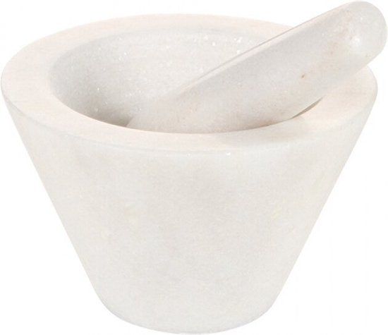 Mortier Boska Spicy - pour épices - Marbre - Blanc - ⌀ 10 cm