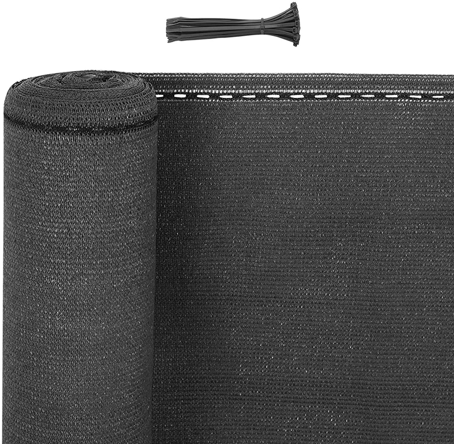 Brise-vue de jardin WOLTU en PEHD 180 g/m² anthracite - 1,8 x 15 m