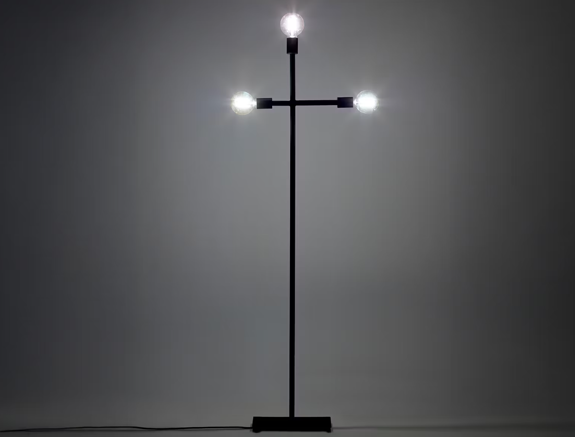 Lampadaire Serax - Design industriel - 161 x 50 x 16 cm - Noir