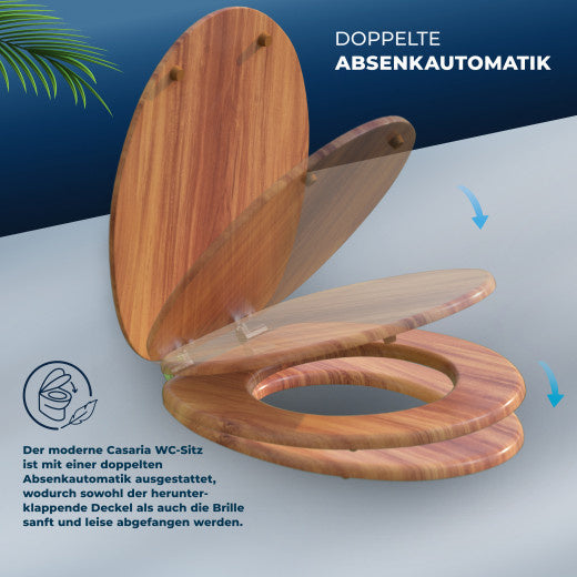 Wc bril - Deksel Sluitingsmechanisme Toiletzitting - MDF Hout