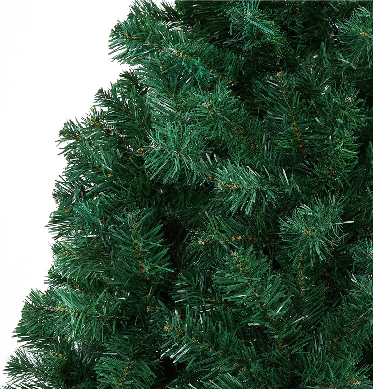 Sapin de Noël artificiel Yaheetech - Vert - 110 x 183 cm - Pied métallique pliable