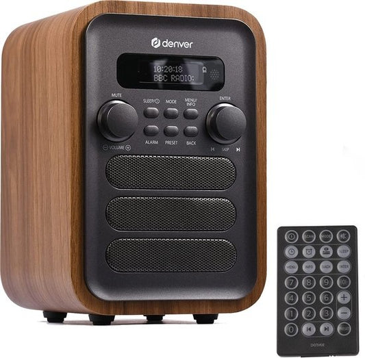 Denver Radio DAB - Radio rétro - Bluetooth - Radio DAB+/ FM - DAB48G