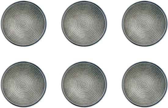 assiette ZEN Ø22cm - 6 pièces - Naturel