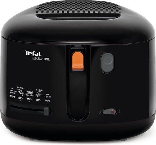 Tefal Simply One FF1608 - Friteuse - 2,1 L - Coolwall - Fenêtre de visualisation - Facile à nettoyer - 1 900 W - Noir