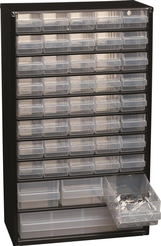 Raaco - Armoire métallique - Avec 44 tiroirs - Incl. 10 cloisons