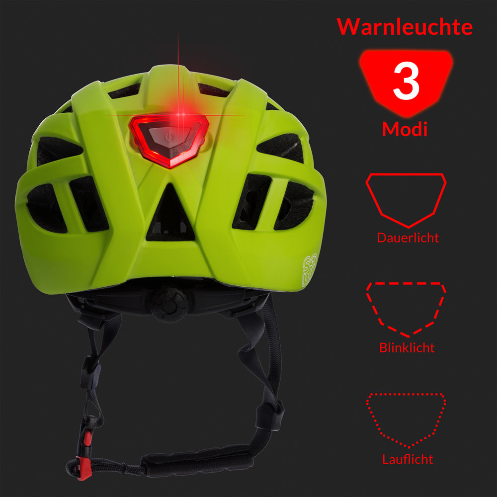 Spielwerk Fietshelm Kids - S 50-54cm - CE Keuring – Groen/Zwart