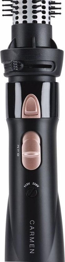 Carmen DC5250 - Brosse à cheveux - 550 watts - Dents rétractables - 2 accessoires - Double voltage