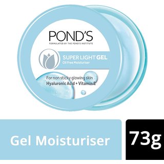 Ponds Super Light Gel Oil-Free Moisturiser With Hyaluronic Acid + Vitamin E - 73g
