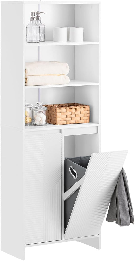SoBuy Meuble haut - BZR155-W - MDF - Jusqu'à 42 kg. - 60x170x30cm - Blanc
