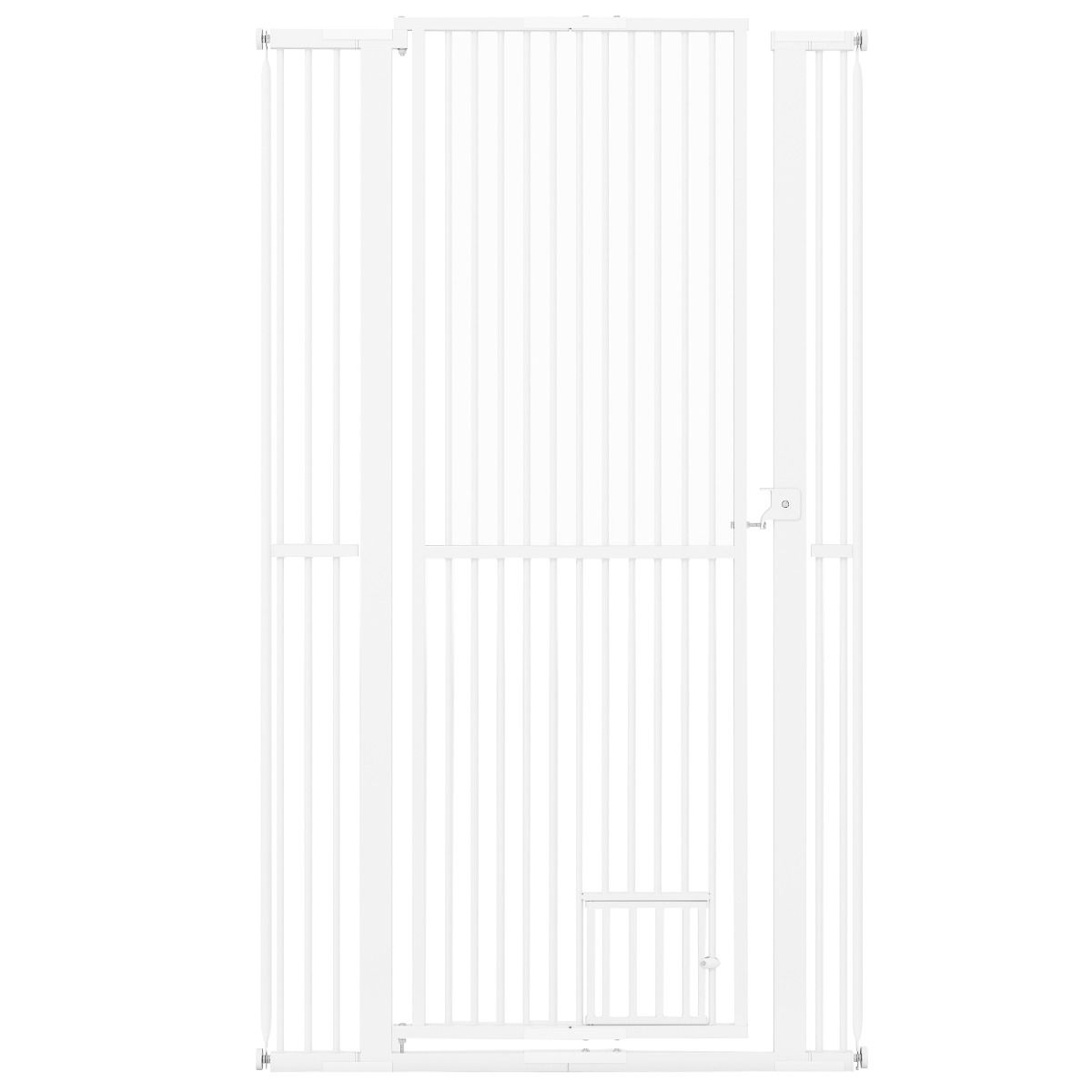 Coast High Animal Barrier White - 77-104 x 171 cm - Avec 2 rallonges - Sans perçage