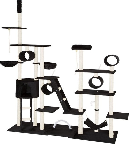 tectake® - griffoir Snooky 261cm noir - 403918 - griffoir pour chat - poteau pour chat