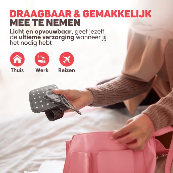 Vulpes Goods® BodyCare - Bande dorsale infrarouge portable - Bande infrarouge - Thérapie infrarouge - Lampe infrarouge - Thérapie par la lumière rouge - Bande chauffante - Thérapie par la lumière rouge - Bas du dos, épaules, cou, jambes - PRO