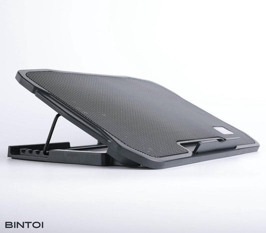 Bintoi® LSE100 - Support pour ordinateur portable réglable - Support pour tablette - Support pour ordinateur portable - Table pour ordinateur portable - Support pour ordinateur portable - Cooler pour ordinateur portable Verhoger - Cooling Pad - 6 ventilat