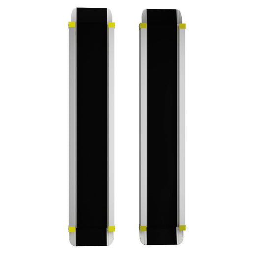 Coast Telescopic Wheelchair ramp Set of 2 - Rampes en aluminium avec revêtement antidérapant - 91.5-152.5 cm - Silver - Capacité de charge 270 kg