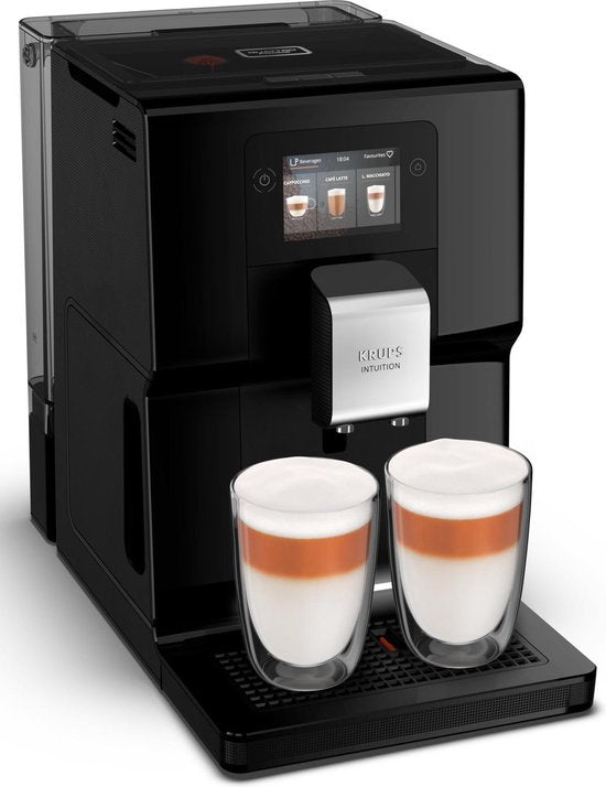 Krups Intuition Preference EA8738 - Machine à expresso entièrement automatique - Avec réservoir à lait - 11 recettes